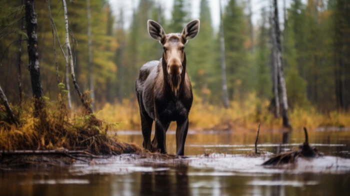 Cow Moose Shot and Abandoned in Eaton Township – Investigation Ongoing